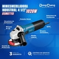 thumbnail image 2 of Miniesmeril Industrial 4 1/2 Dongcheng 1020 W V Variable azul Estándar, 2 of 8