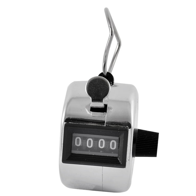 four-digit metal shell hand tally counter
