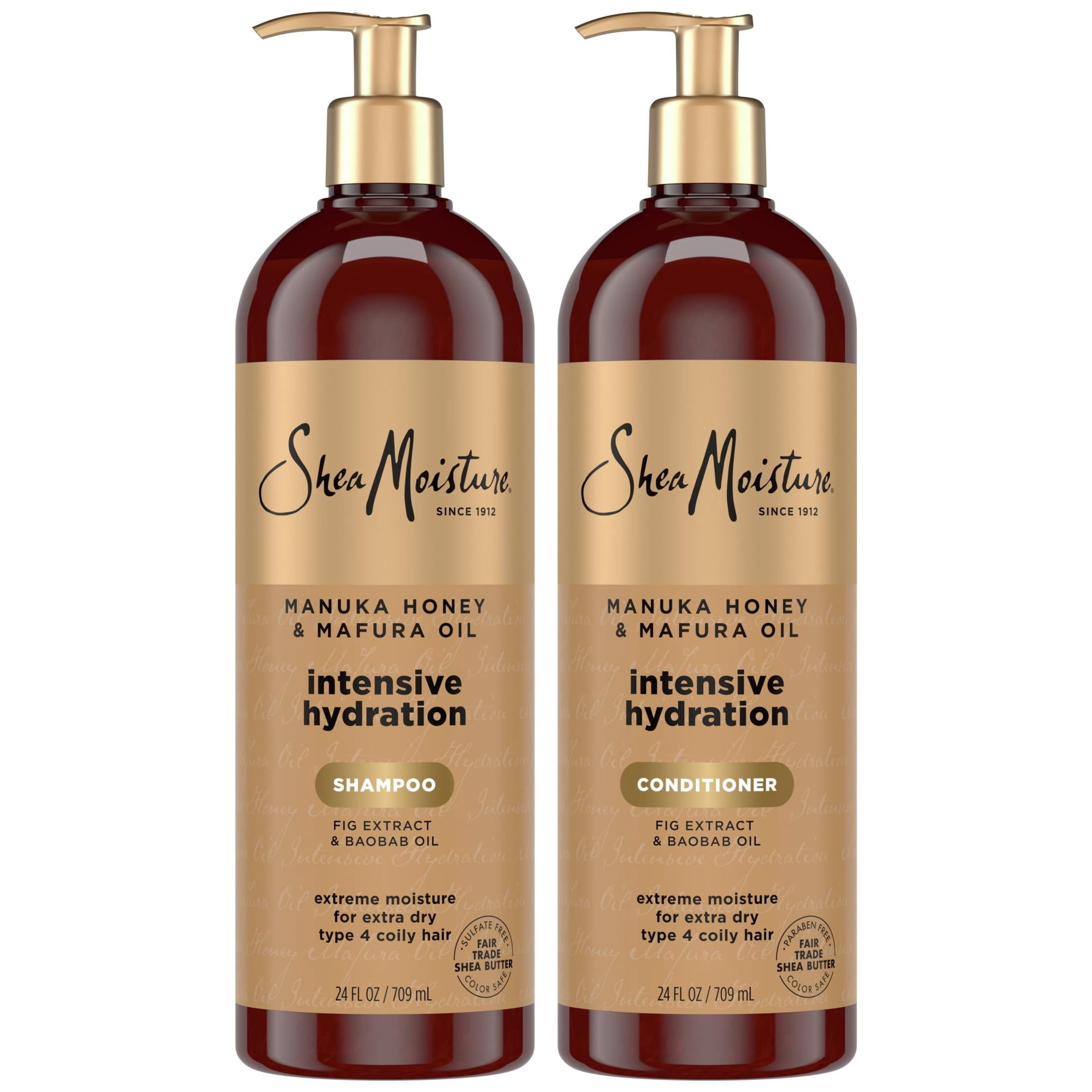 SheaMoisture Shampoo and Conditioner, Moisture and Smooth, 34 Oz