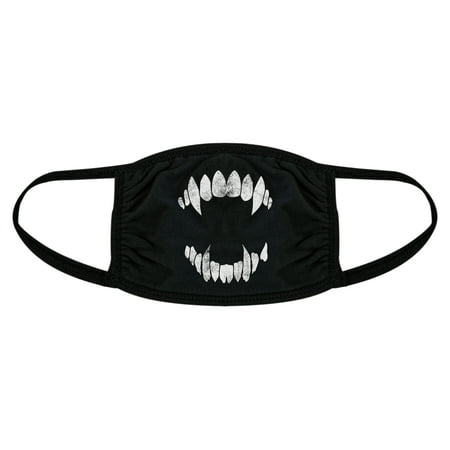 Vampire Teeth Face Mask Funny Halloween Fangs Novelty Graphic Nose And Mouth Covering