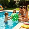 thumbnail image 6 of Polka Dot Inflatable Beach Ball 30cm Colorful Pool Toy for Kids Adults,Green, 6 of 6