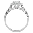 thumbnail image 3 of SuperJeweler 1 3/4 Carat Oval Shape Diamond Engagement Ring In 14 Karat White Gold For Women, 3 of 6
