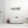 thumbnail image 5 of I Love Laundry Said No One Ever Chic White Farmhouse Wood Sign Wall Décor Gift 6 x 18 Wood Sign B3-06180028185, 5 of 8