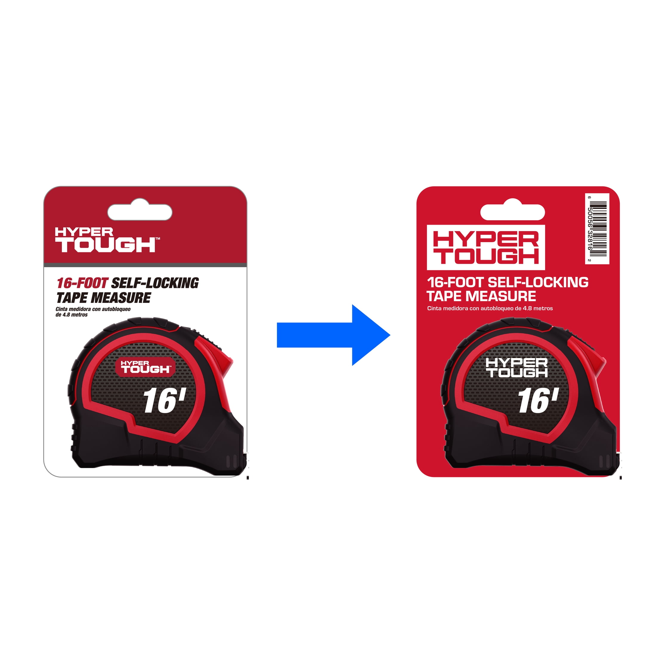 Hyper Tough 16ft. Self Lock Steel Tape Measure