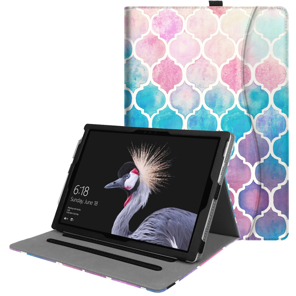 Fintie Case for Microsoft Surface Pro 7 / Surface Pro 6 / Surface Pro 5 / Pro 4 3, Multiple Angle Viewing Folio Stand Cover with Card Pocket, Compatible with Type Cover Keyboard