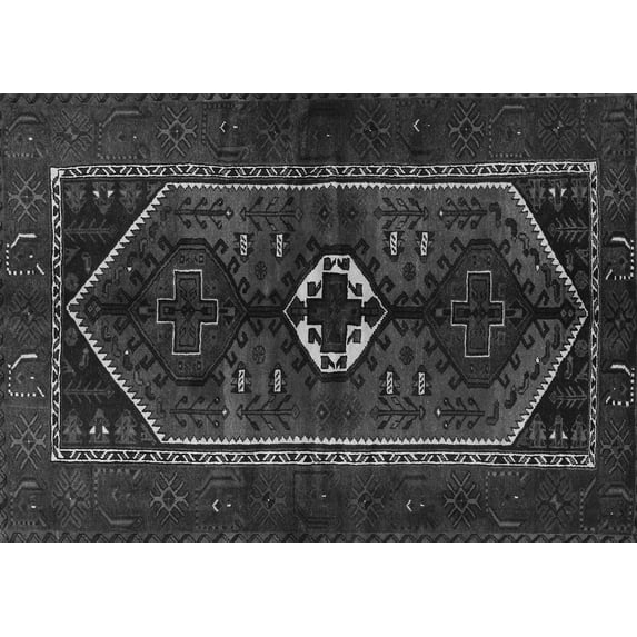 Ahgly Company Indoor Rectangle Persian Gray Traditional Area Rugs, 6' x 9'