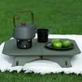 thumbnail image 4 of Necvior Outdoor Activity Portable Folding Table Aluminum Alloy Dining Table Adjustable Height Picnics Tables Easy to Install, 4 of 11