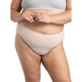 thumbnail image 3 of Fit for Me by Fruit of the Loom Women's Plus Size Breathable Underwear, Micro-Mesh Hi-Cut Panties, 6-Pack, Sizes 1X - 5X, 3 of 7