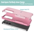 thumbnail image 3 of For Samsung Galaxy S24 FE Phone Case, Ebizware Shockproof Case Military Grade Heavy Duty Full Body Protection Rugged Cover for Galaxy S24 FE, Rose Gold, 3 of 5
