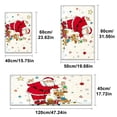 thumbnail image 6 of YIMEIS Santa's sleigh present Kitchen Decor Set of 3 Christmas Fall Kitchen Rugs, Xmas Decorative Farmhouse Floor Mats for Home Kitchen Dining Room Decorations - 16''*24'' and 20''*30'' and 17''*47'', 6 of 10