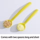 thumbnail image 4 of Frascos de vidrio para especias, recipientes para especias a prueba de humedad con cucharas, juego de 2 frascos para especias de 300 ml, 4 of 5