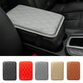 thumbnail image 3 of maskred Car Armrest Waterproof Pad Center Console Seat Box Mat Cushion Scratch-Resistant Leather Universal Guard Auto Interior Accessory Red, 3 of 6