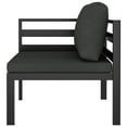 thumbnail image 4 of vidaXL 10 Piece Patio Lounge Set with Cushions Aluminum Anthracite, 4 of 12