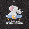 thumbnail image 4 of Inktastic My Gigi Loves Me to the Moon and Back Elephant Family Boys or Girls Baby Bodysuit, 4 of 5