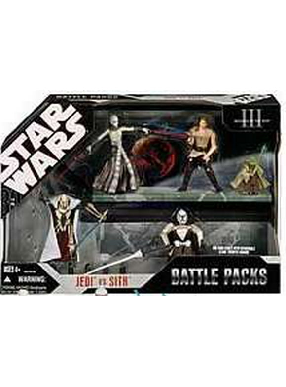 Star Wars Saga 2007 Jedi vs. Sith Battle Pack (Yoda, Anakin Skywalker, Obi-Wan Kenobi, Asajj Ventress & General Grievous)