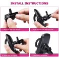 thumbnail image 5 of HANDIPRO Car Phone Mount Air Vent - Universal Cell Phone Holder For iPhone XS XS Max XR X 8 8+ 7 7+ SE 6s 6+ 6 5s 4 Samsung Galaxy S10 S9 S8 S7 S6 S5 S4 LG Nexus Nokia - Smart Adjustable Mount  Black, 5 of 7