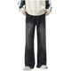 thumbnail image 2 of Pantalones largos de moda para hombre, casuales, de color sólido, con bolsillos y cremallera, cintura elástica, de poliéster., 2 of 4
