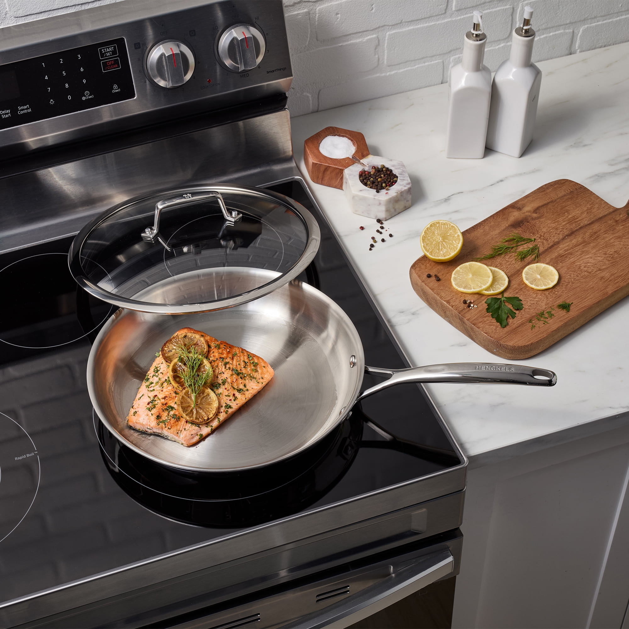Henckels Legacy 12-in Stainless Steel Fry Pan with Lid - Walmart.com