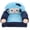 Blue, variant on Yajisi Pink Monkey Children Folding Sofa Soft Plush Toddler Couch Kid Lounge Chair for Home Kindergarten Lightweight Furniture, 18.5 inches / 47 cm Length, Birthday Gift