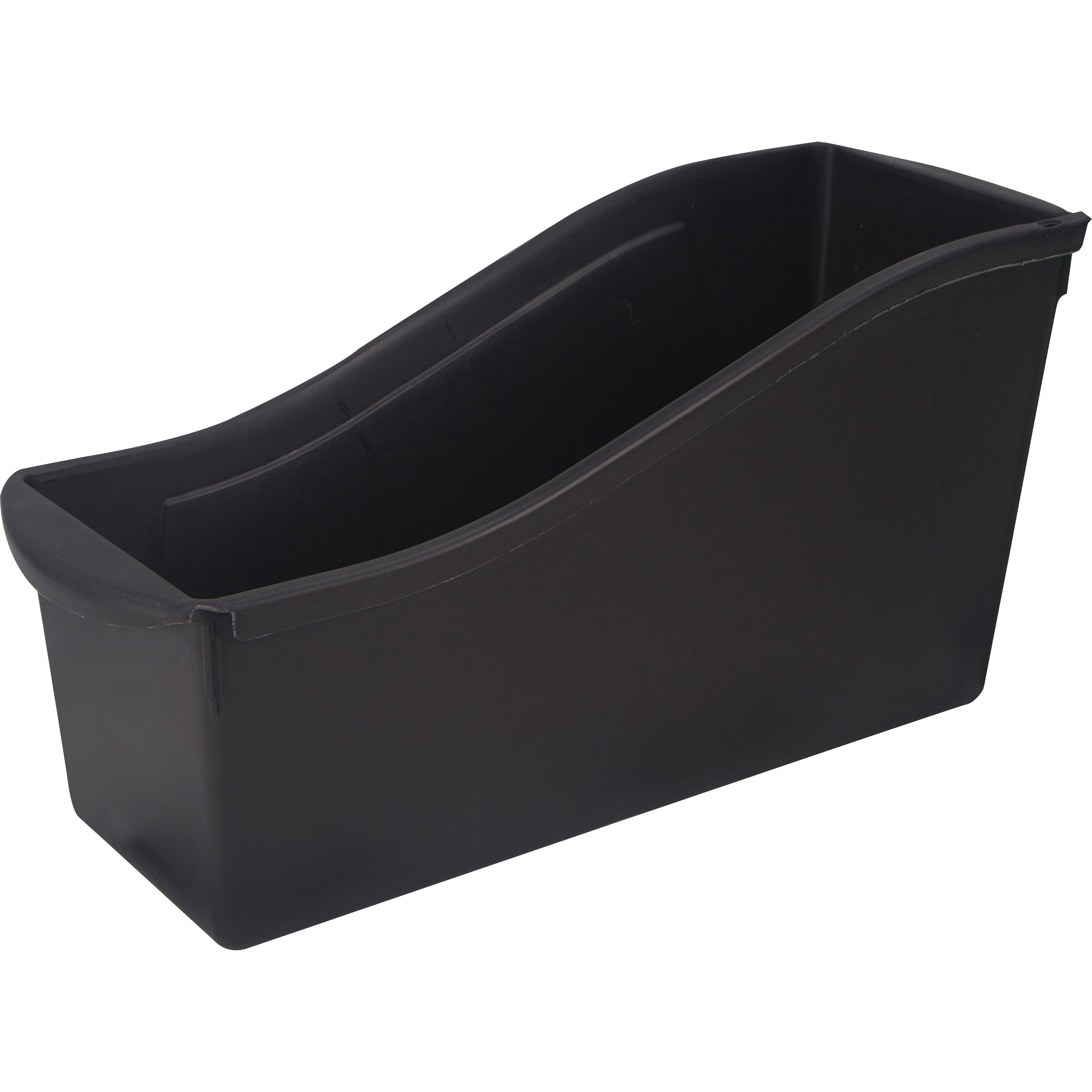 book shelf and toy bin