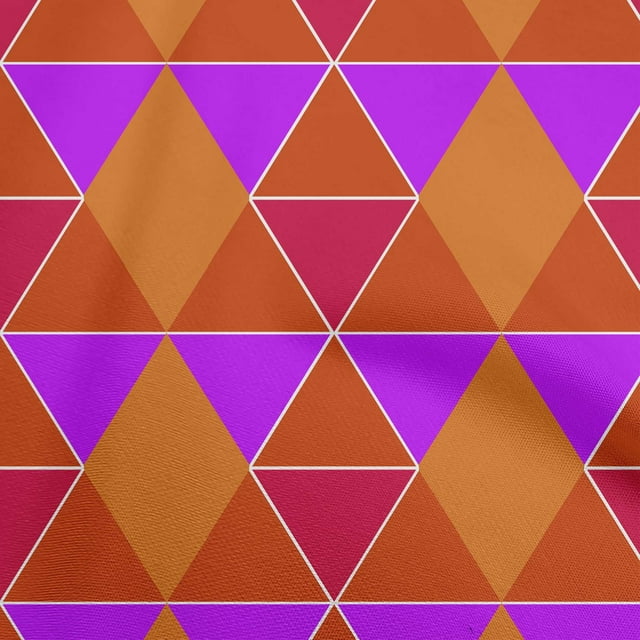 oneOone Viscose Jersey Orange Fabric Geometric Sewing Craft Projects Fabric Prints By Yard 60 Inch Wide