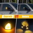 thumbnail image 5 of 1 Pair Car LED Front Side Mirror Turn Signal Light 68302828AA 68302829AA for Dodge for Ram Clear, 5 of 6