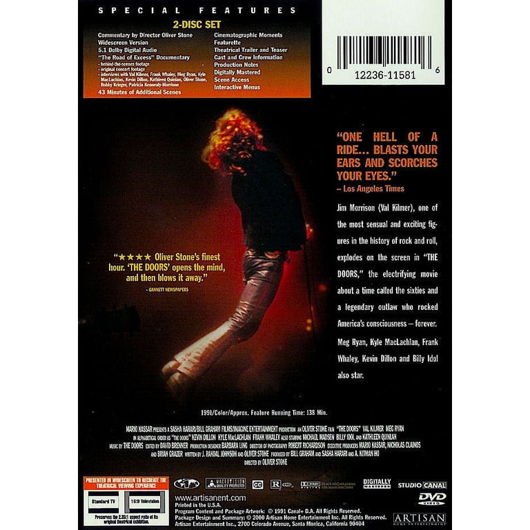 Lionsgate Home Entertainment, Digital Video Disc, The Doors, R