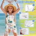thumbnail image 5 of Xixirimido Butterfly Hydrangea Floral Print Girl's One Piece Swimsuits with Removable Bra One Shoulder Bathing Suit with Mesh Cover Up 1 Piece Swimsuit Swimwear, Size 17-18 Years, 5 of 7