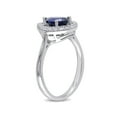 thumbnail image 2 of 2.20 Carat (ctw) Lab-Created Blue & White Sapphire Ring in Sterling Silver, 2 of 4