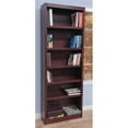 thumbnail image 2 of Pemberly Row 6 Shelf Tall Single Wide Wood Bookcase 30"Wx84"H in Cherry, 2 of 6