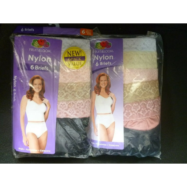 Buy Fruit of the Loom Women's 6 Pack Nylon Brief Panties, Assorted Online  at desertcartKUWAIT