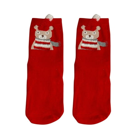 

NECHOLOGY Women Stockings Womens Christmas Socks Socks Cute Medium Tube Socks Woman Stockings Socks Red One Size