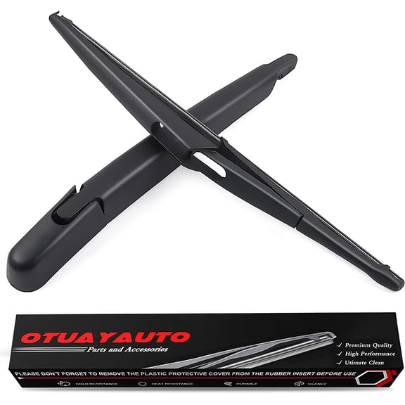 Rear Windshield Back Wiper Arm Blade Set - Replacement for Nissan Rogue 2008-2013, Nissan Juke 2011-2016 OE:28780-JM00A