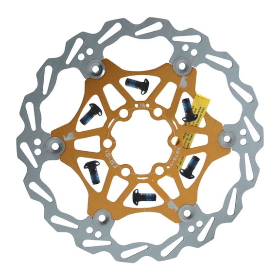 6 Bolt Mountain Bike Brake Disc Rotor with Mounting Screws Wear Resistant Rotor for Mountain Bikes