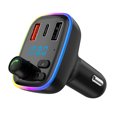 thumbnail image 3 of VANLOFE Car Bluetooth 5.0 Wireless Handsfree Car FM Transmitter Receiver Radio MP3 Adapter Player 2 USB+PD Charger Kit, 3 of 8