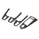 thumbnail image 2 of Etiqueta engomada del ajuste del marco del botón del Panel de elevación de la ventana de la puerta del volante a la izquierda de fibra de carbono para Audi A4 B8 A5 Q5, 2 of 10