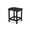 Black, variant on 18" Square Outdoor Side Table, Heavy-Duty Weather-Resistant All-Weather Patio End Table for Garden, Deck, Beach & Balcony (Sustainable Durable HDPE Material, Maintenance-Free)