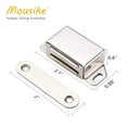 thumbnail image 5 of Mousike Cabinet Magnets 25lb Stainless Steel Magnetic Door Catch with Strong Magnetic for Kitchen Cupboard Wardrobe Closet Cabinet Door Drawer Latch(Silver 6 Pack), 5 of 7