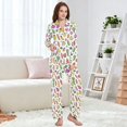 thumbnail image 4 of FORMRS Womens Pajama Set Long Sleeve Top and Pants with Pockets Soft Comfy Lounge Sleepwear, Sizes S-2XL, Various Vegetables Pattern, 4 of 7