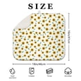thumbnail image 3 of 2 Pcs Sunflowers Dish Drying Mat - 16 X 18 Inch Floral Absorbent Microfiber Kitchen Counter Mat – Quick-Dry Dish Rack Alternative, Dish Drying Pad for Dishes, Cups, Utensils, Pots & Pans, 3 of 3