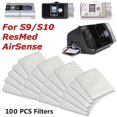 thumbnail image 2 of 100 Pcs Filtres de Remplacement Universels Jetables S9/s10 Cpap pour Airsense, 2 of 5