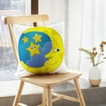 thumbnail image 5 of LALILO Throw Pillow Covers New Moon With Stars Cute Sun Visit Cushion Cover 18" x 18", 2 Pack, 5 of 6