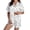 White, variant on Womens Halloween Pajamas Ladies Halloween Sleepwear Short Sleeve Top with Shorts Soft Nightwear Ensemble Women Pajamas White XXL