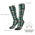 thumbnail image 5 of Picia Women Crew Soft Moisture-wicking Socks Colorful Pineapples Pattern Design Cotton Socks, One Size fit All, 5 of 9