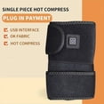 thumbnail image 2 of 1 Pair Heating Massager Electric Knee Heating Pad Heated Knee Brace Support for Arthritis Joint Old Cold Leg Knee Warmer, 2 of 5