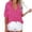 Hot Pink, variant on Womens Tops Shirts Solid Color Plaid Long Sleeve with Pockets Sun Protection Plain Tees Blouses Hot Pink S