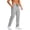 Gray, variant on Mens Trousers Elastic Waist Big and Tall Cropped Pants with Zipper Cooling Lightweight Pants Athleisure Pants