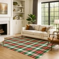 thumbnail image 7 of Addison Rugs Mayfield Premium Machine Washable Transitional Holiday Plaid Emerald Rectangle Rug, 5' x 7'6", 7 of 7