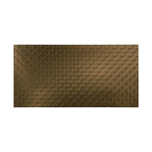 FASÄDE Easy Installation Rings Oil Rubbed Bronze Wall Panel (4' x 8' Panel)