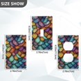 thumbnail image 7 of Yayeee Duplex Wall Plate 1-Gang 4.5"x2.7" Home Receptacle Light Switch Decorative Outlet Cover, Vibrant Dragon Scales Pattern, 7 of 7